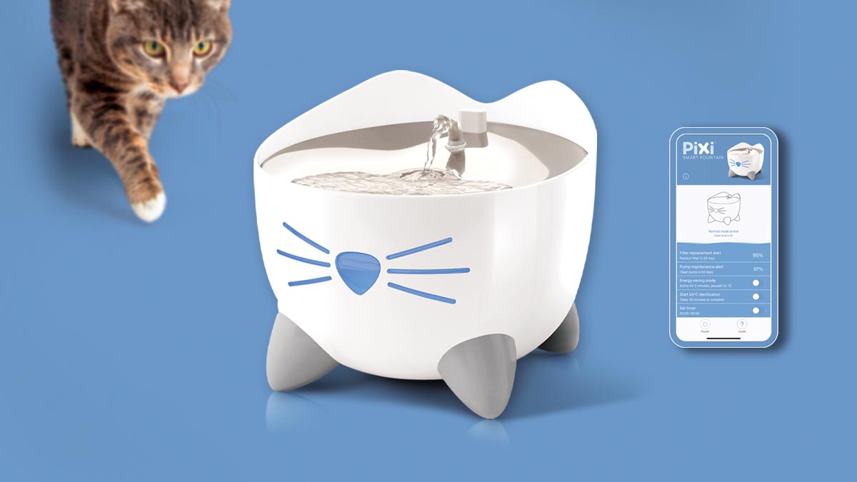 Catit's own social image for the PIXI Smart fountain