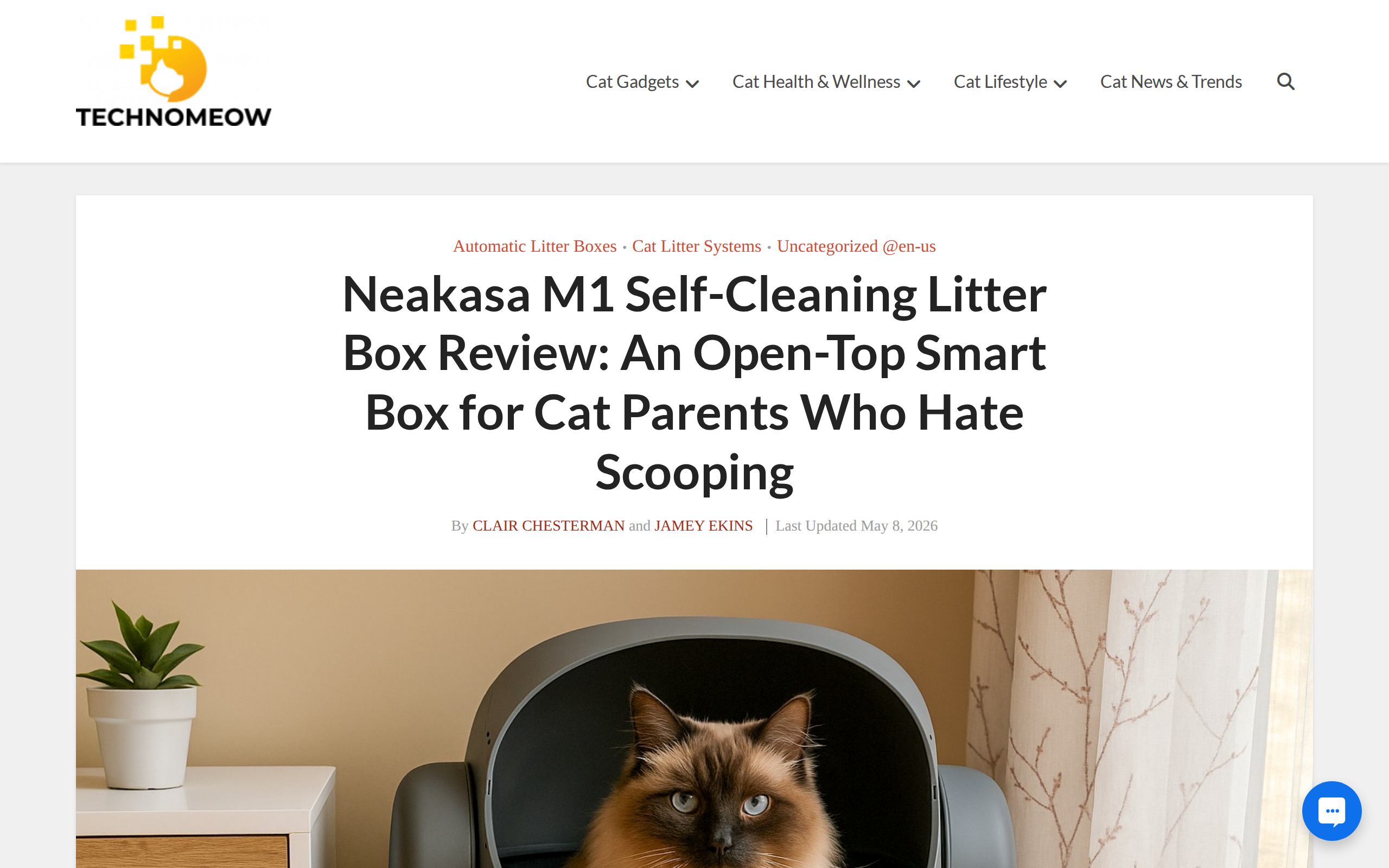 Technomeow's review of the Neakasa M1 self-cleaning litter box
