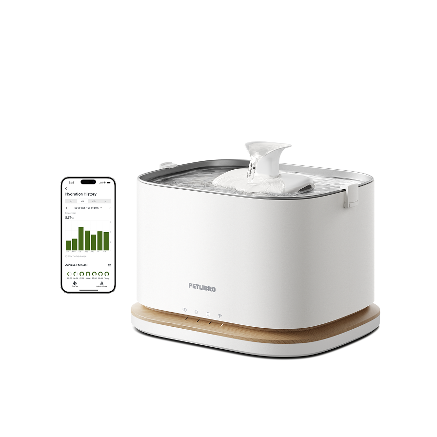 Petlibro Dockstream 2 white cordless fountain shown on a plain background